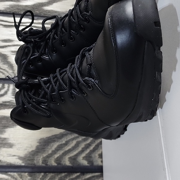 New Nike Manoa ACG Mens Size 13 Black Leather All Weather Boots 454350-003 main image 8